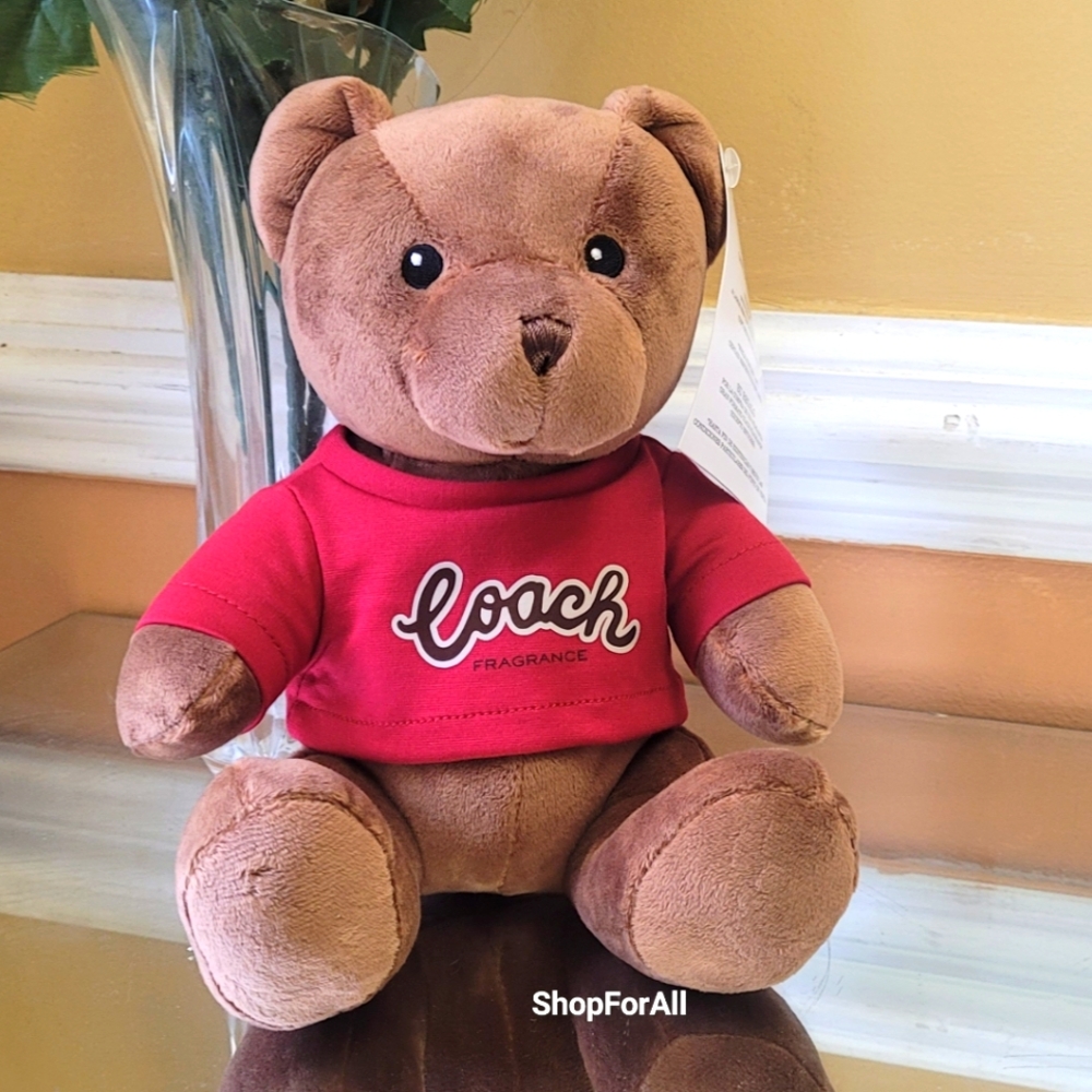 Coach Fragrance Limited Edition Logo Teddy Bear Plush